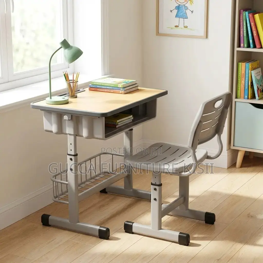 Kids Furniture; Vibrant Ergonomic Children Study Desk and Chair