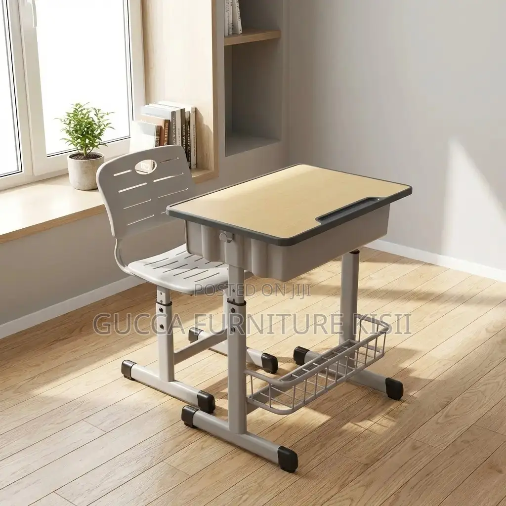 Kids Furniture; Vibrant Ergonomic Children Study Desk and Chair