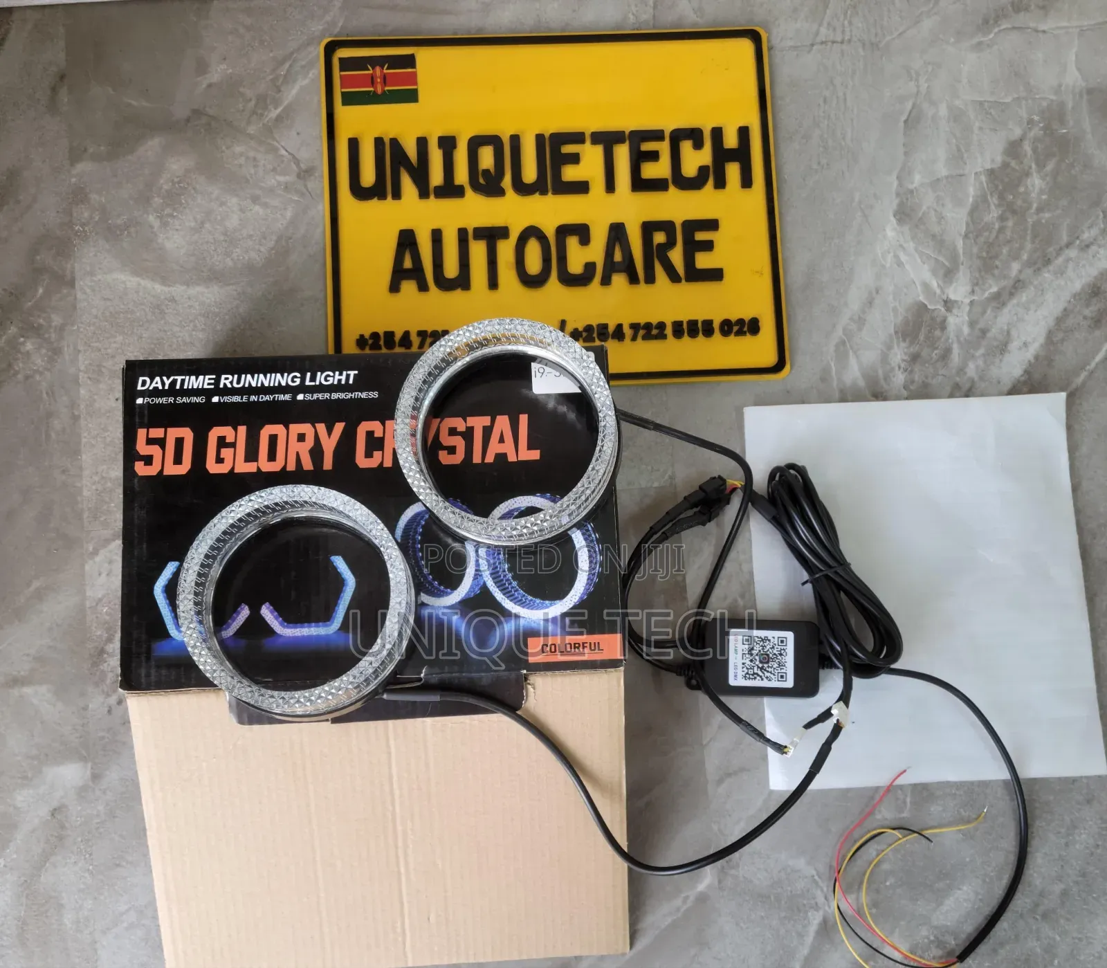 3 Inch 5D Glory Crystal Ring Lights, Universal Car Headlight Rings
