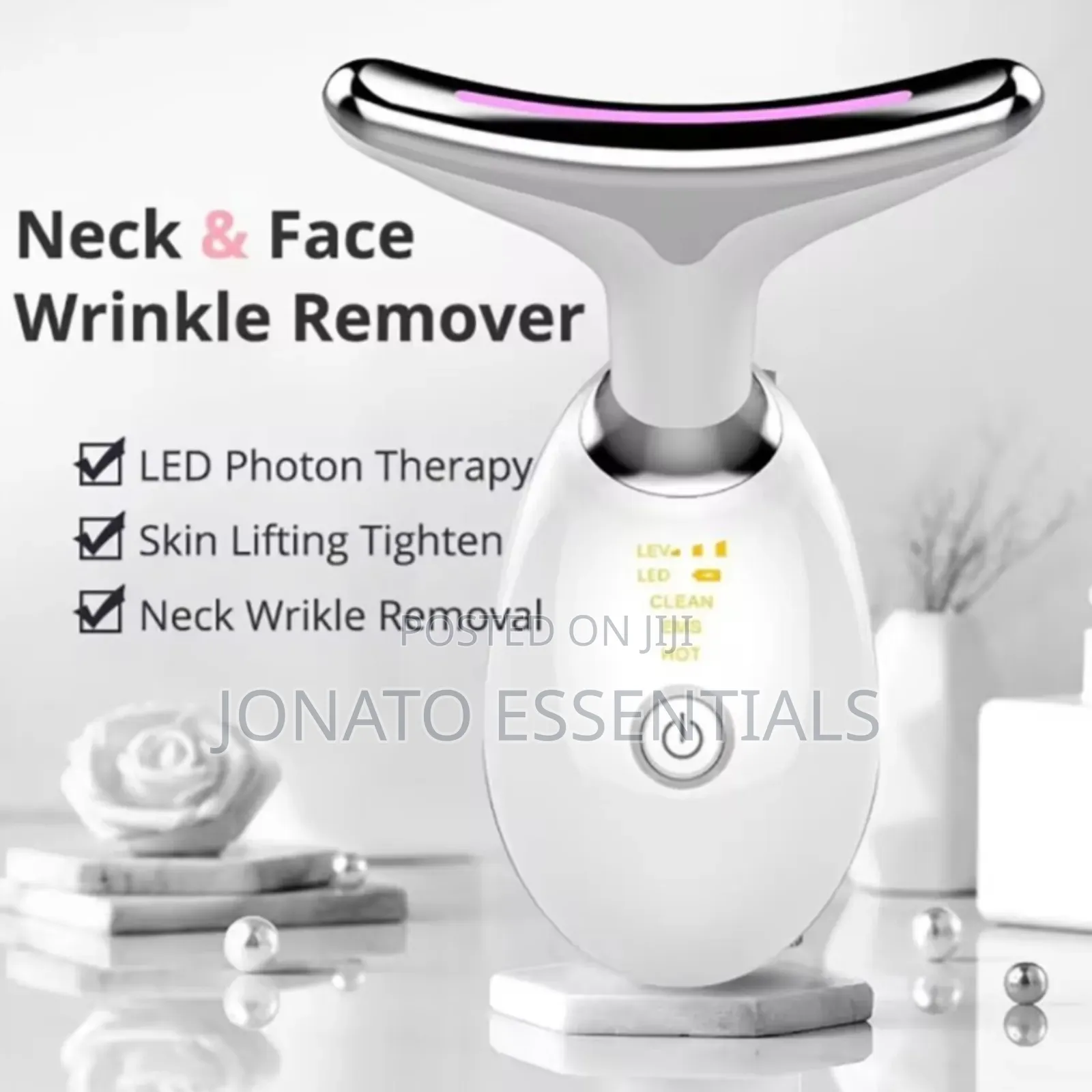 Neck Massager Face Lifting LED Photon Wrinkle Remover Device