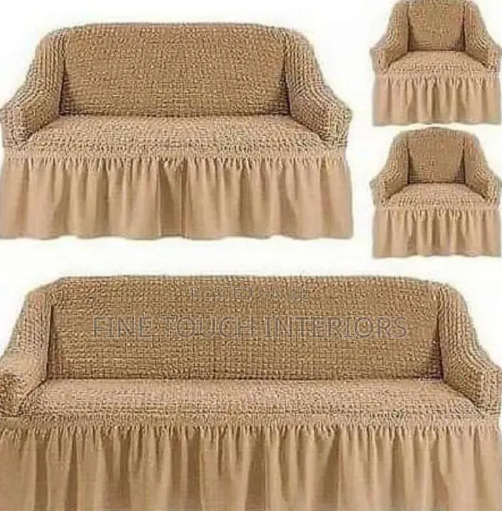 Beige Turkish Sofa Cover