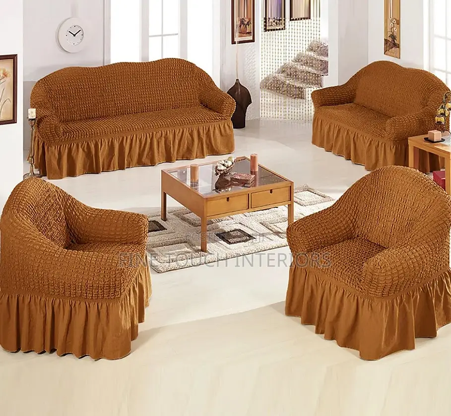 Beige Turkish Sofa Cover