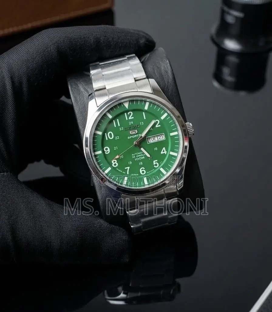 Japanese Government Seiko 5 Sports SNZG09 π Green Dial