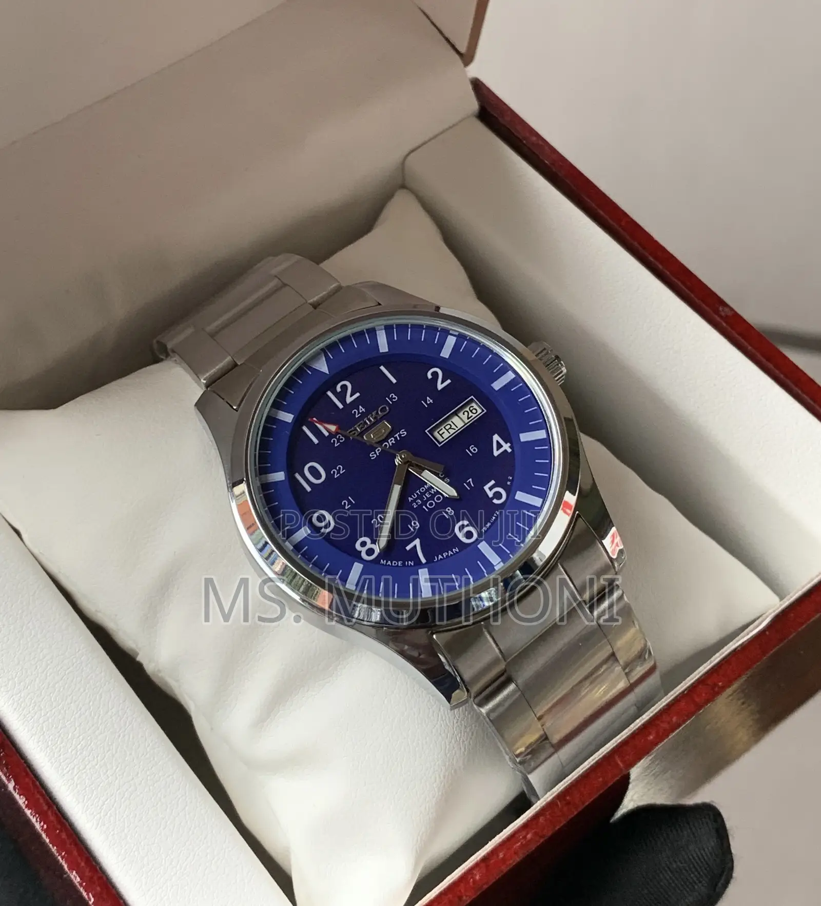 π΅ Automatic Seiko 5 Sports Blue Dial Field Watch.