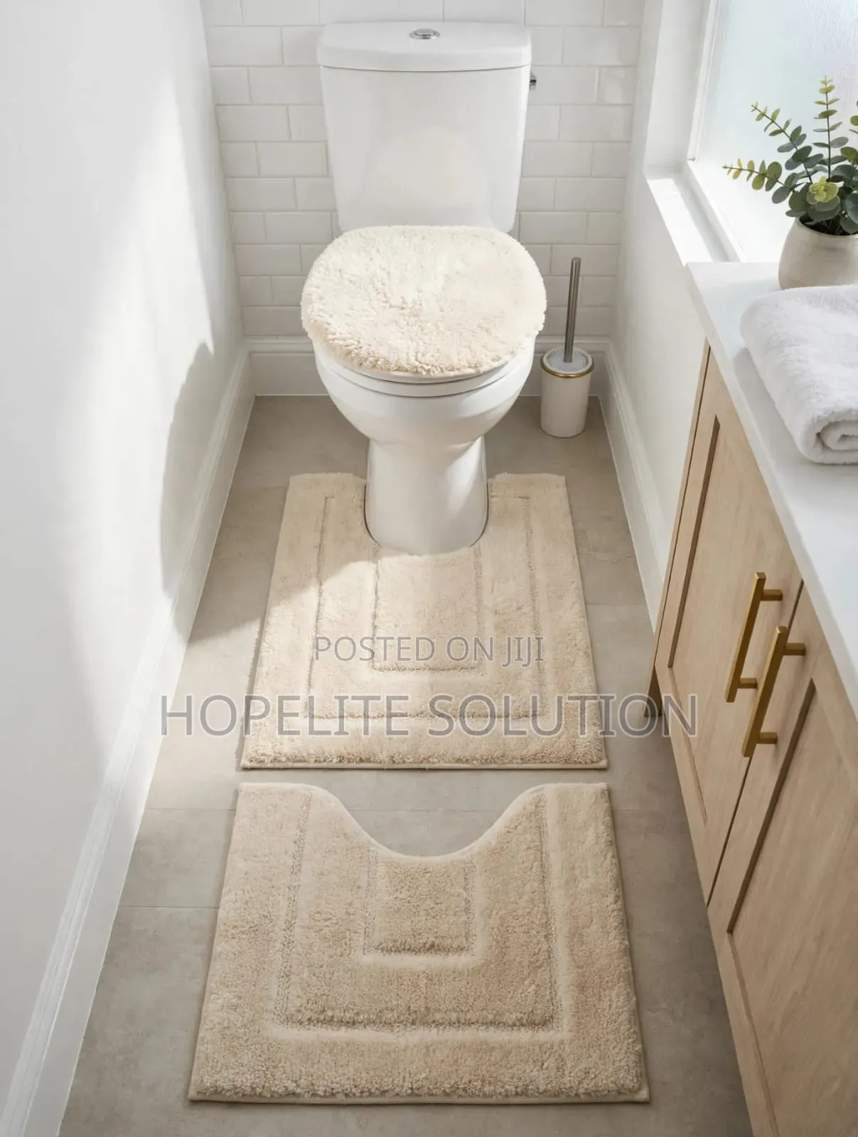 3 PC Toilet Set Mat