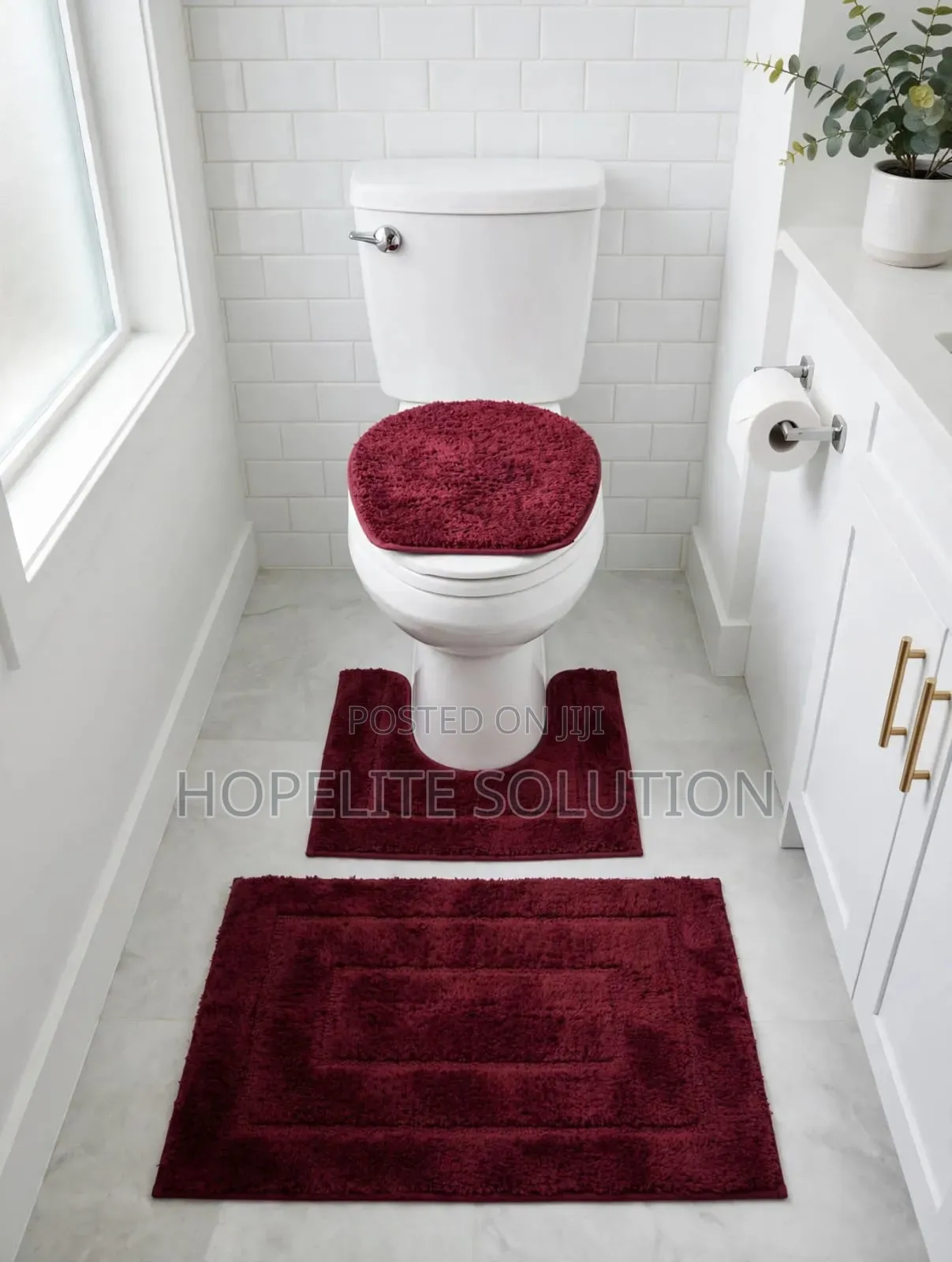 3 PC Toilet Set Mat