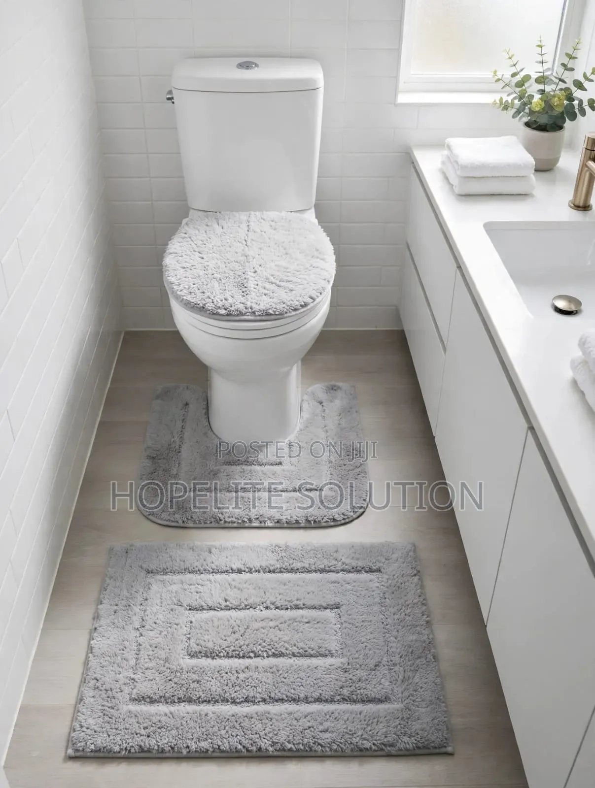 3 PC Toilet Set Mat