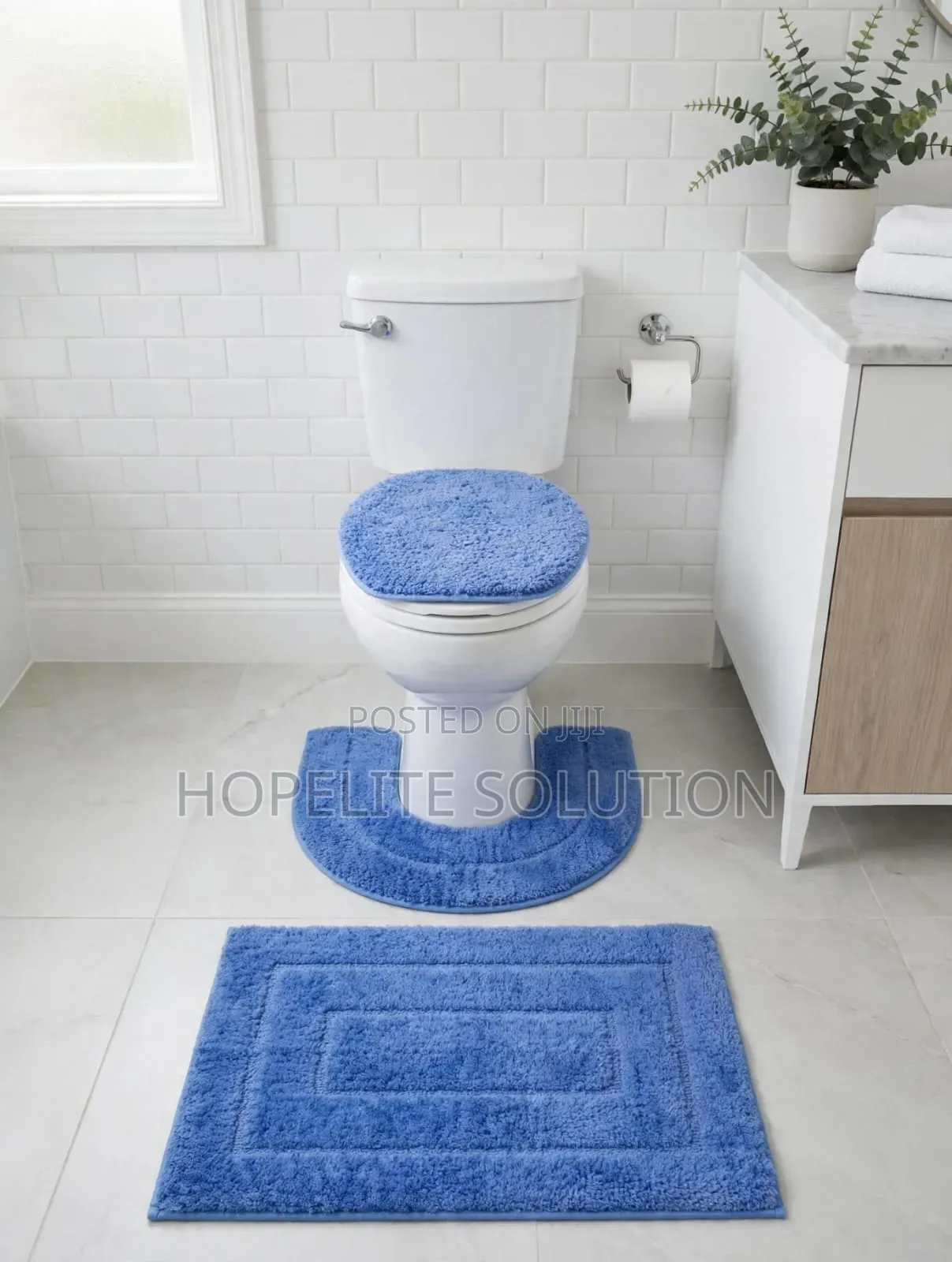 3 PC Toilet Set Mat