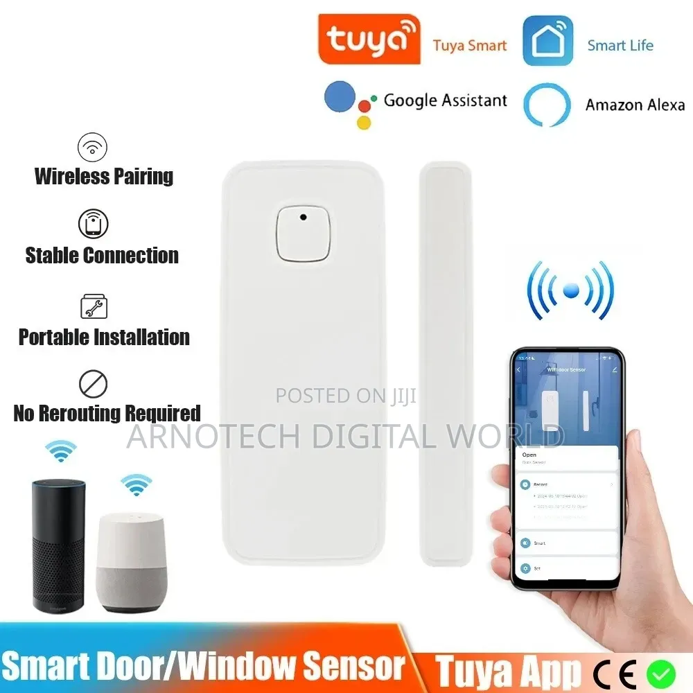 Tuya Wifi Door Window Sensor Smart Home Security Alarm Detector