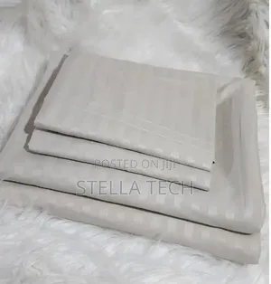 Stripped Cotton Bedsheets Set*!!
▪Size:6by6