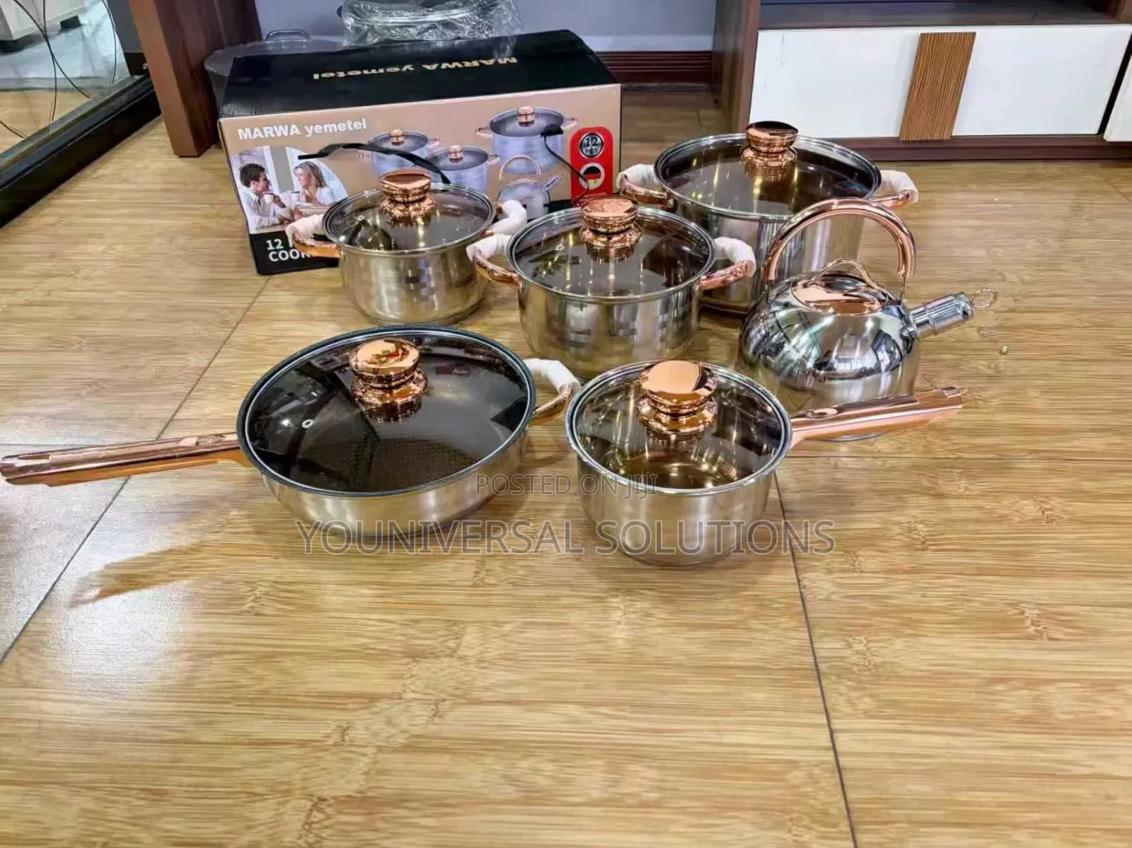 12 Pieces Yemitel Stainless Cookware Set