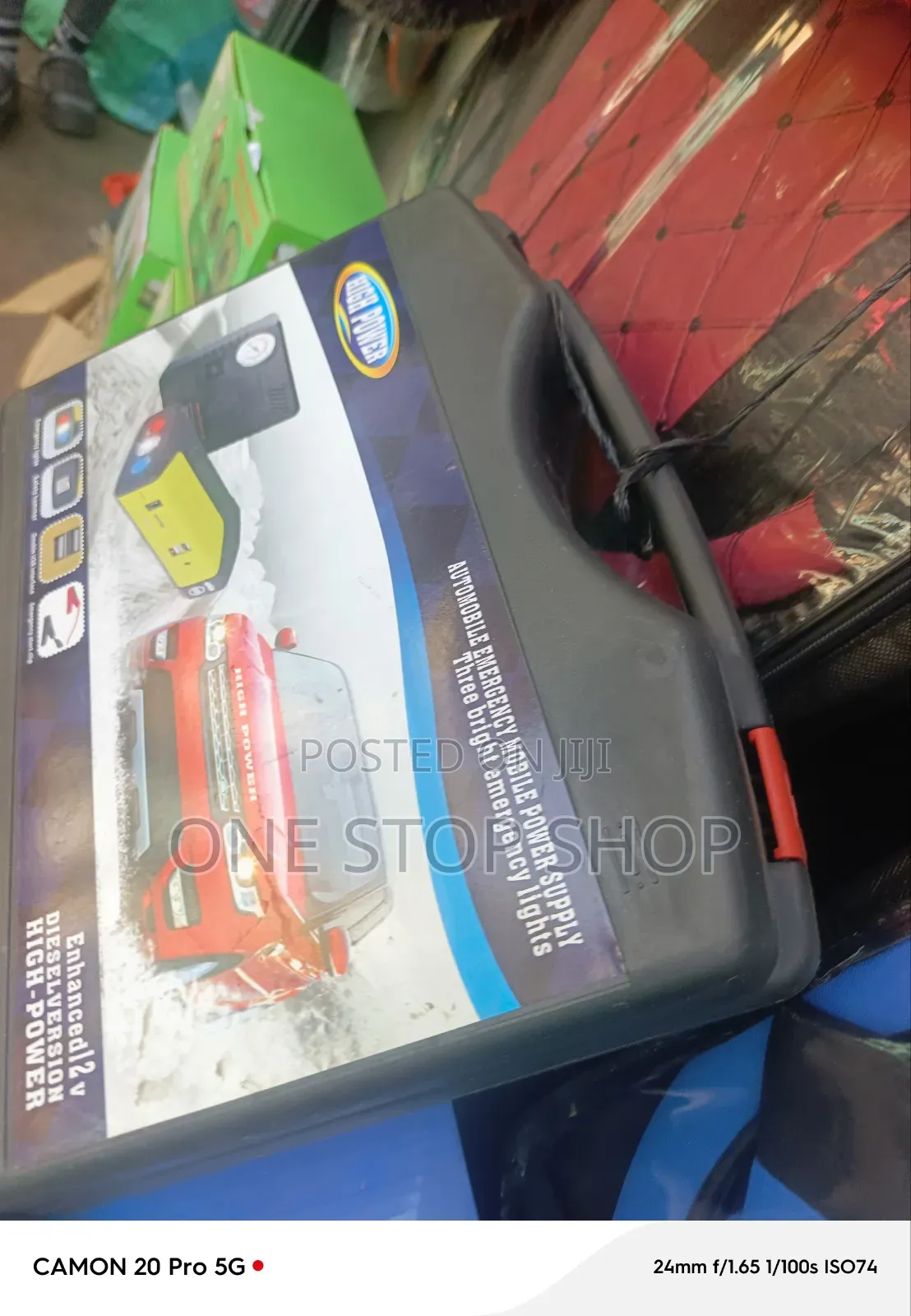 Jumpstart Power Bank+ Heavy Duty Jumper Cables Built in Air Compressor