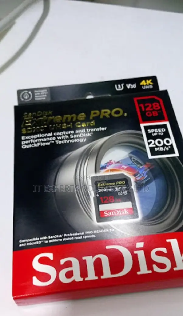 SanDisk Extreme PRO SDHC Card 128gb