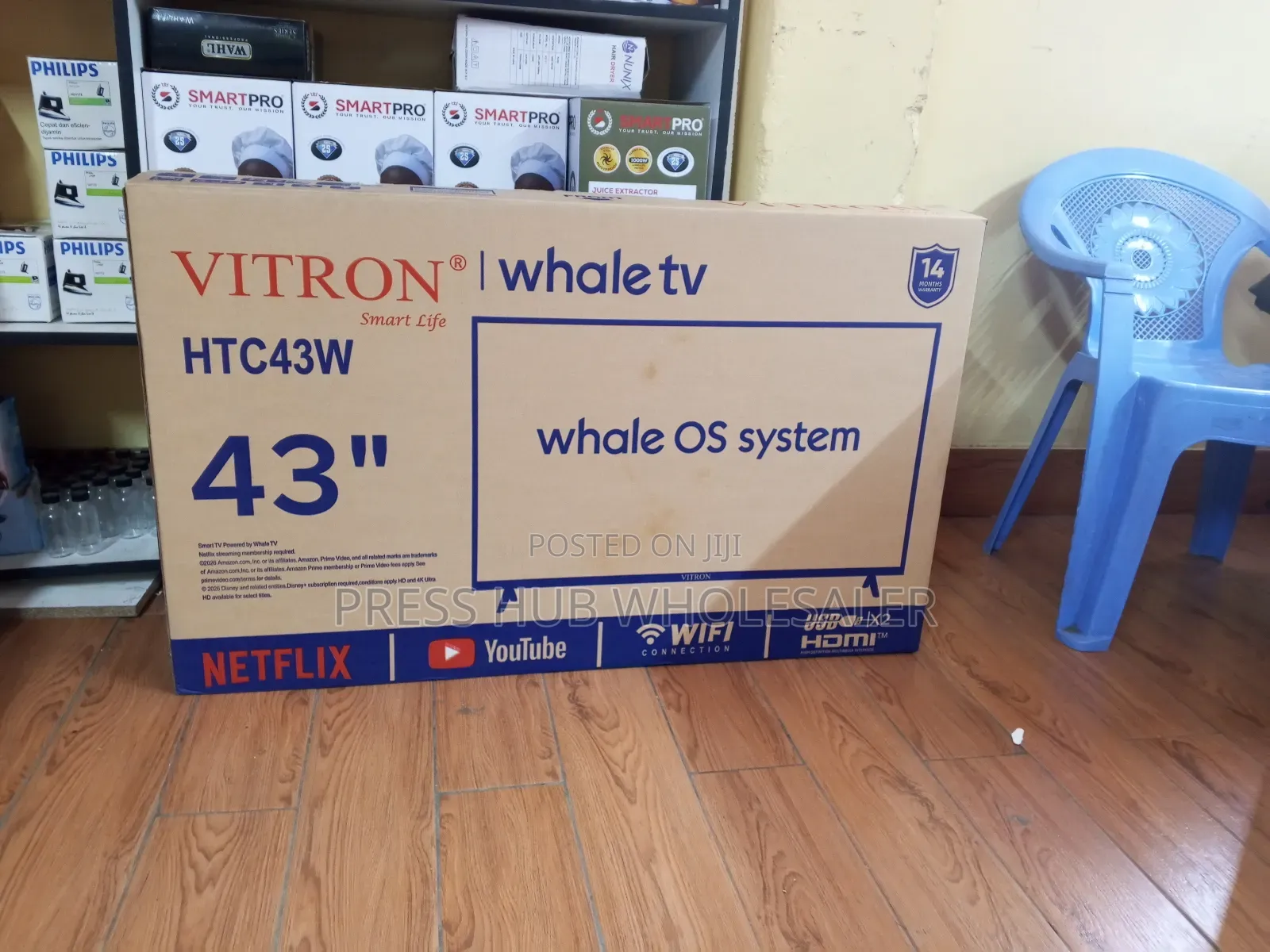 Vitron 43-Inch Smart Whale TV (Model HTC43W).