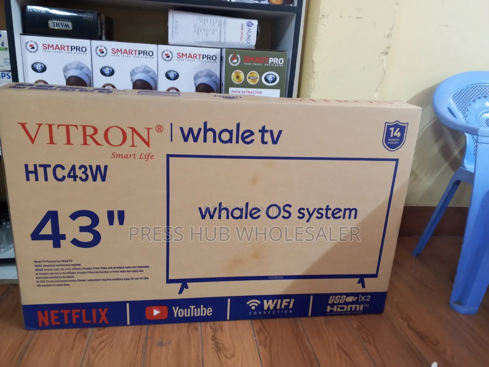 Vitron 43-Inch Smart Whale TV (Model HTC43W).