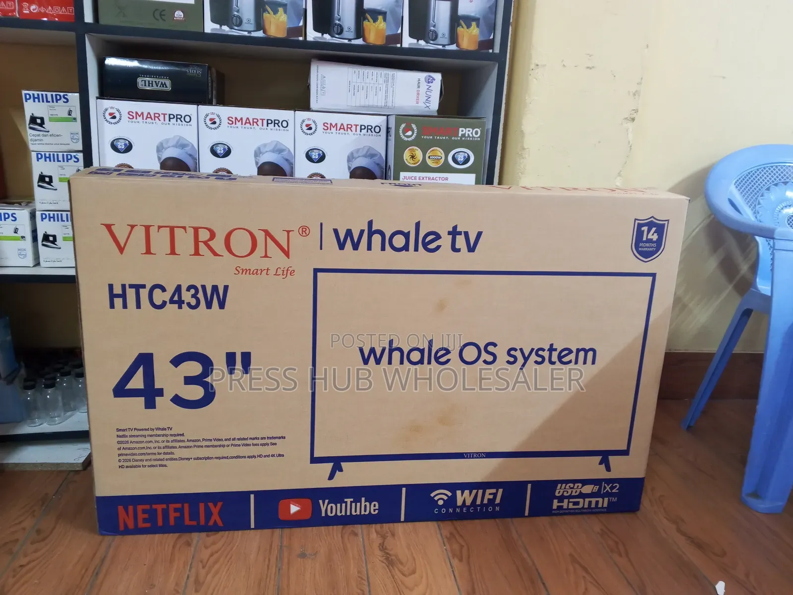 Vitron 43-Inch Smart Whale TV