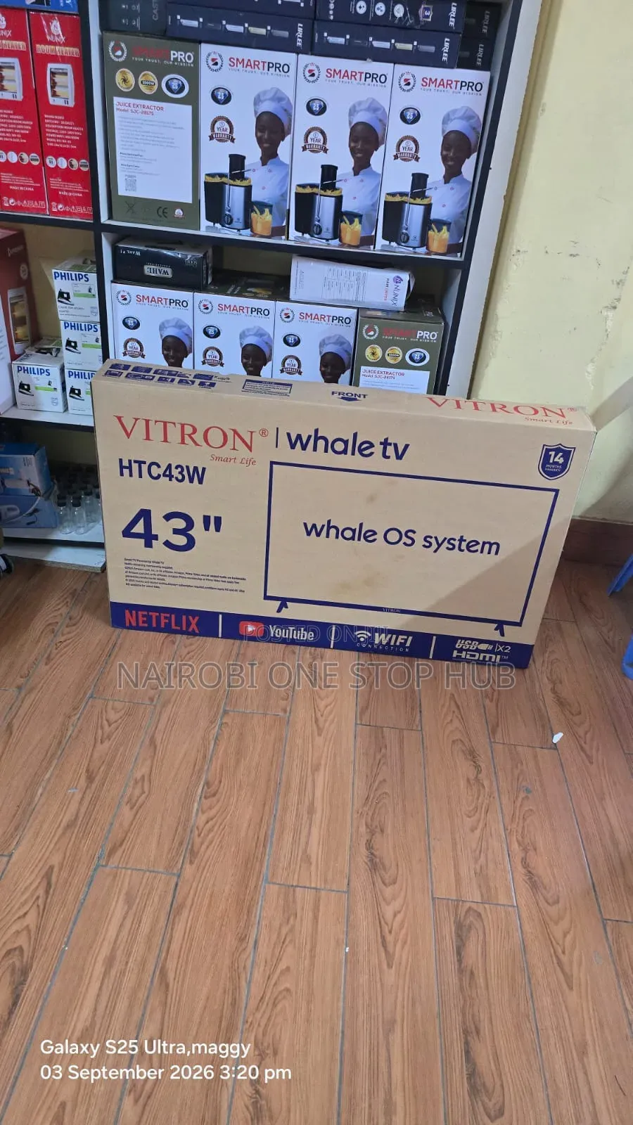 Vitron 43 Inches Whale TV
