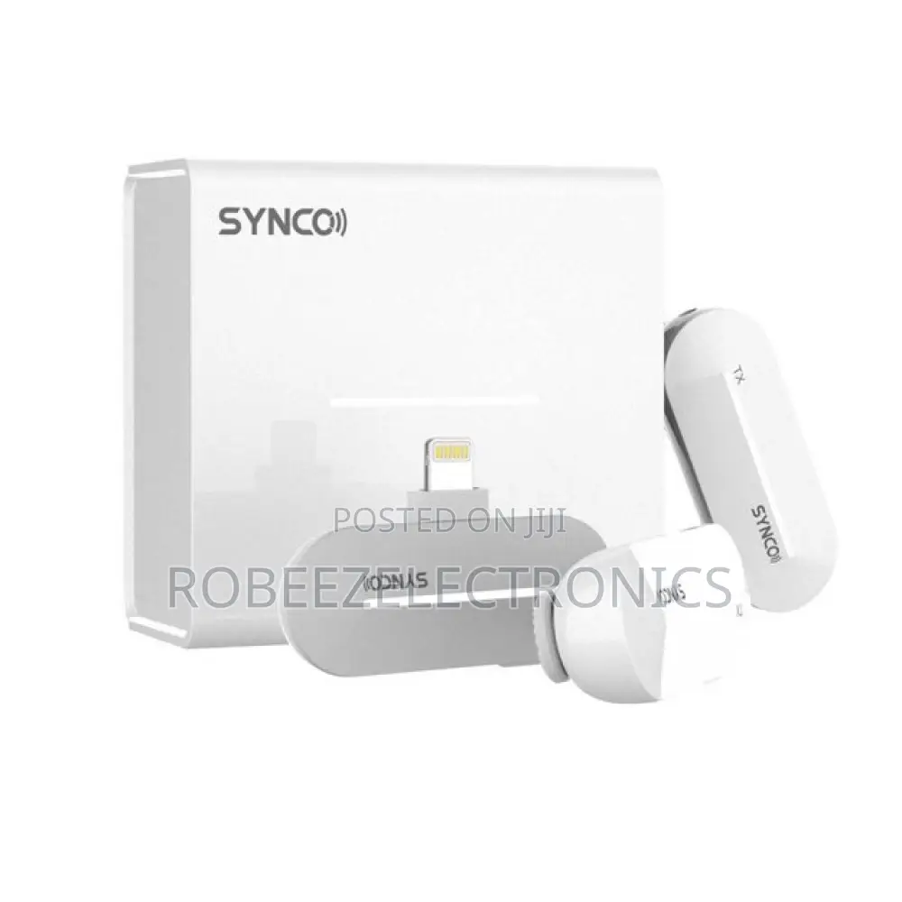 Synco P2L 2-Person Microphone System With Lightning Connector(white)
