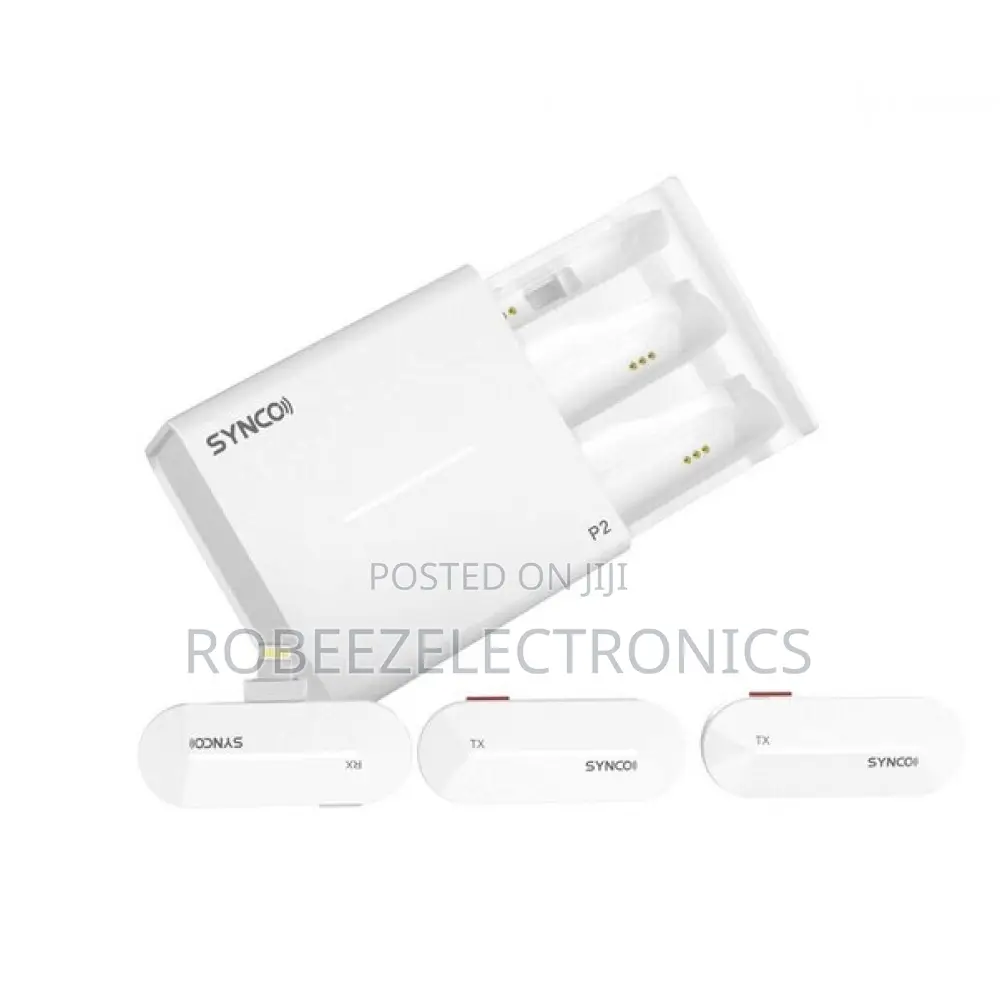 Synco P2L 2-Person Microphone System With Lightning Connector(white)