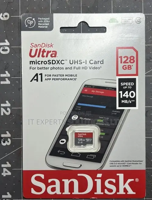 SanDisk Ultra 128GB Micro SDXC UHS-I Memory Card 140 MB/s