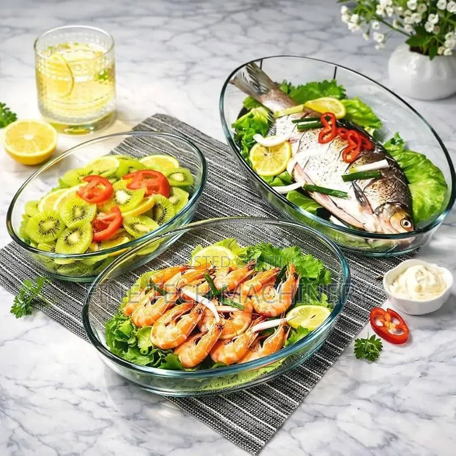 High Borosilicate Glass Baking Dish and Food Storage