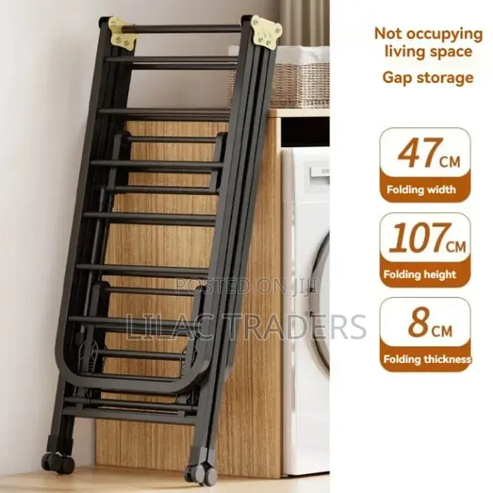 Foldable Floor-Standing Clothes Hanger & Drying Rack Spad