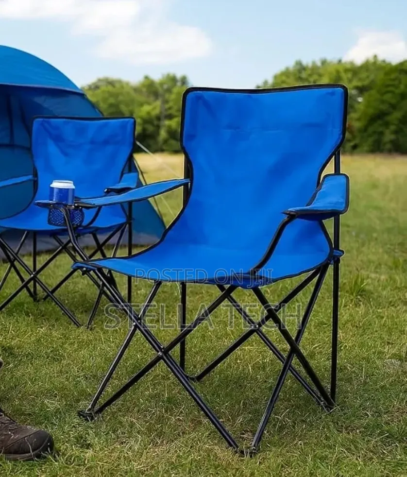 Foldable Metallic Frame Waterproof Canvas Camping Chair WITH ARMREST
