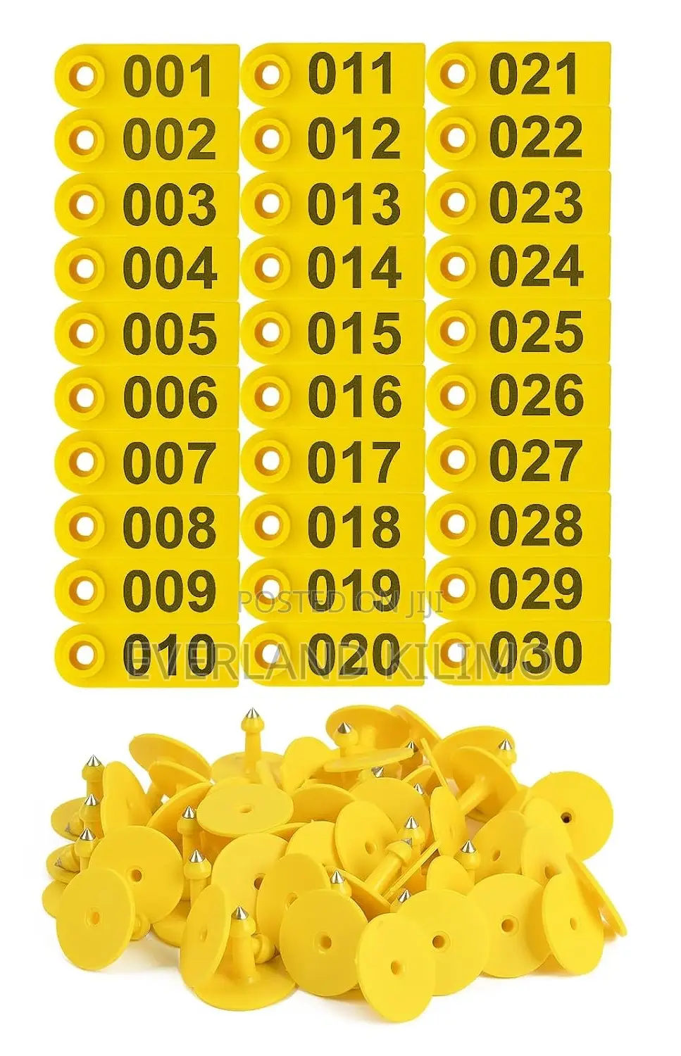 Numbered Slim Ear Tags for Goats Large Herd