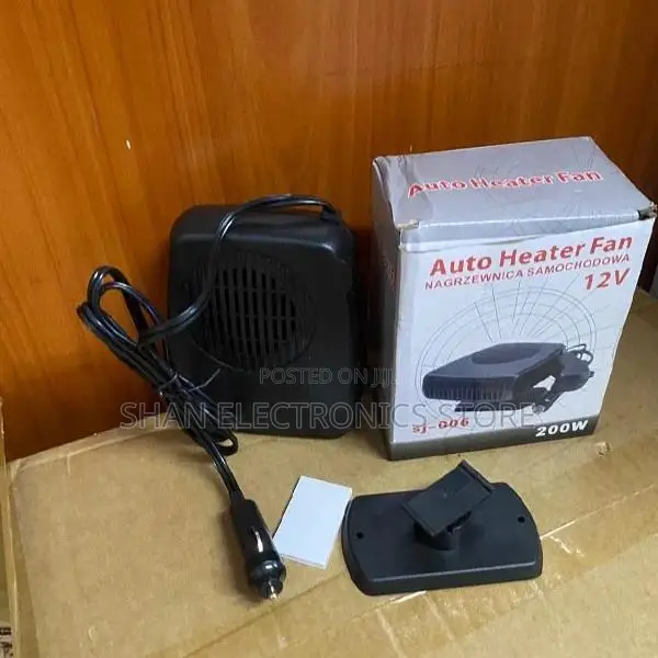 . Portable SJ-006 12V Car Heater – 200W Defrost & Defog Fan