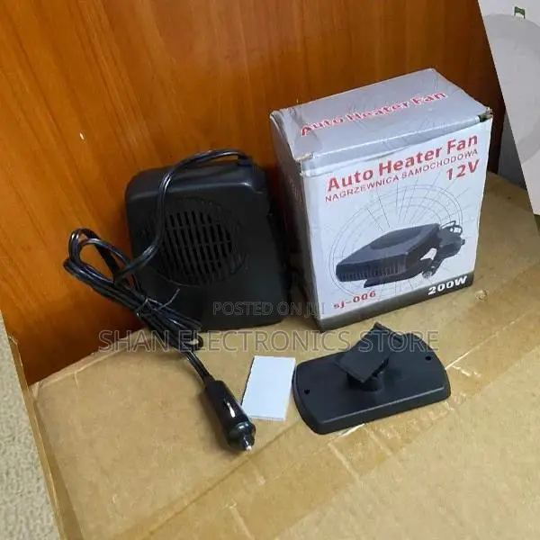 . Portable SJ-006 12V Car Heater – 200W Defrost & Defog Fan