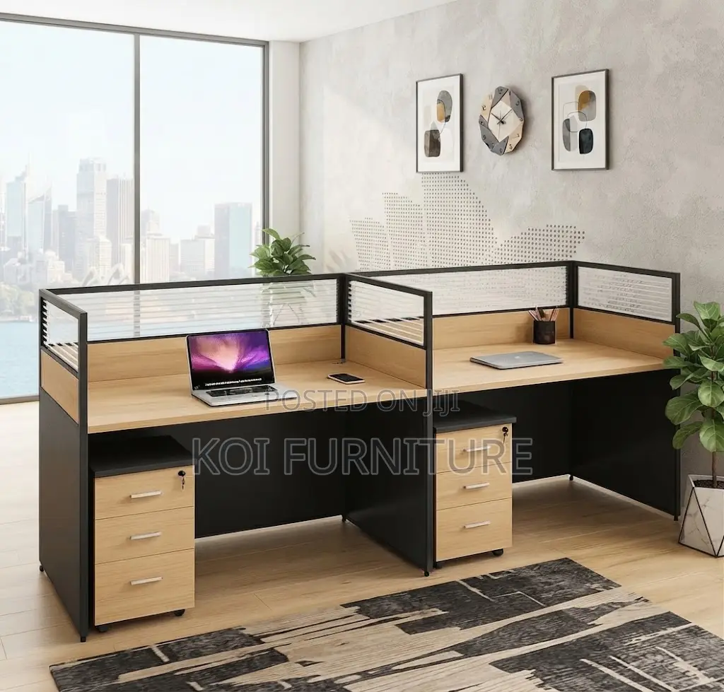 Office Workstation; Two Way Configure Straight Workstations