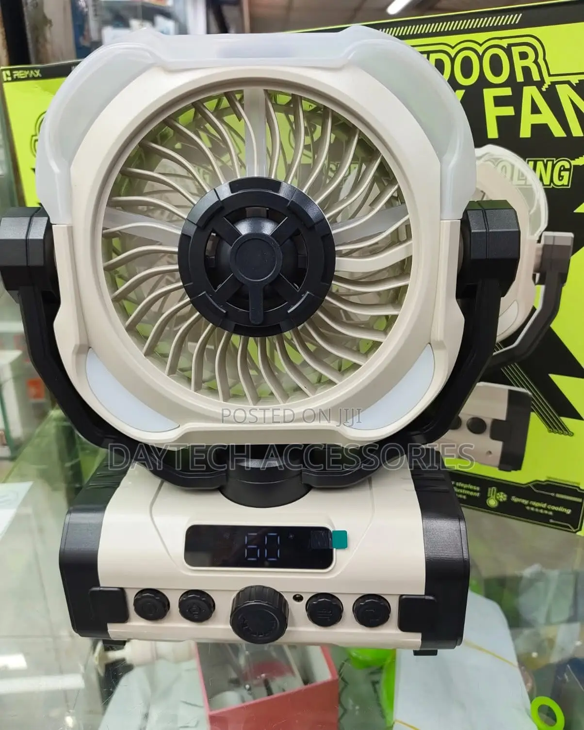 Remax Outdoor Fan Spray Cooling Fan 20000Mah Battery - RS-ZF20