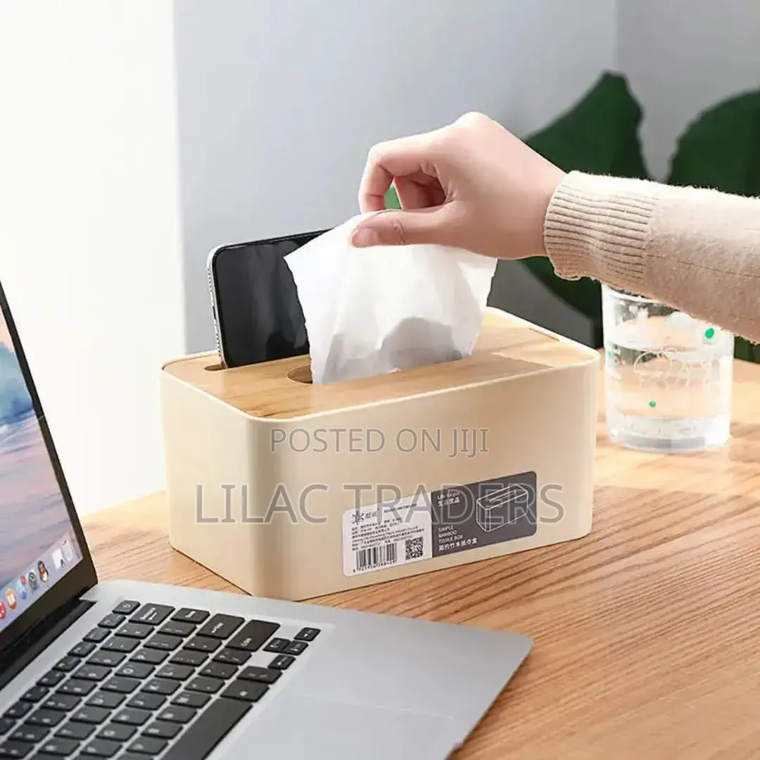 Serviette Holder With Bamboo Cover Galw