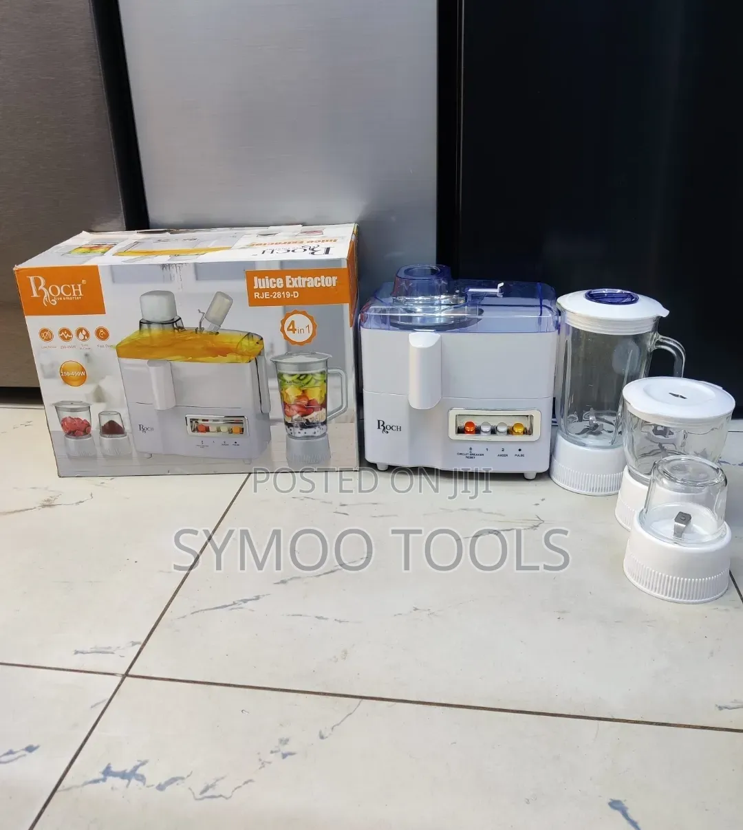 Roch 4-in-1 Juicer Extractor, Blender,Grinder and Mill Food Processor