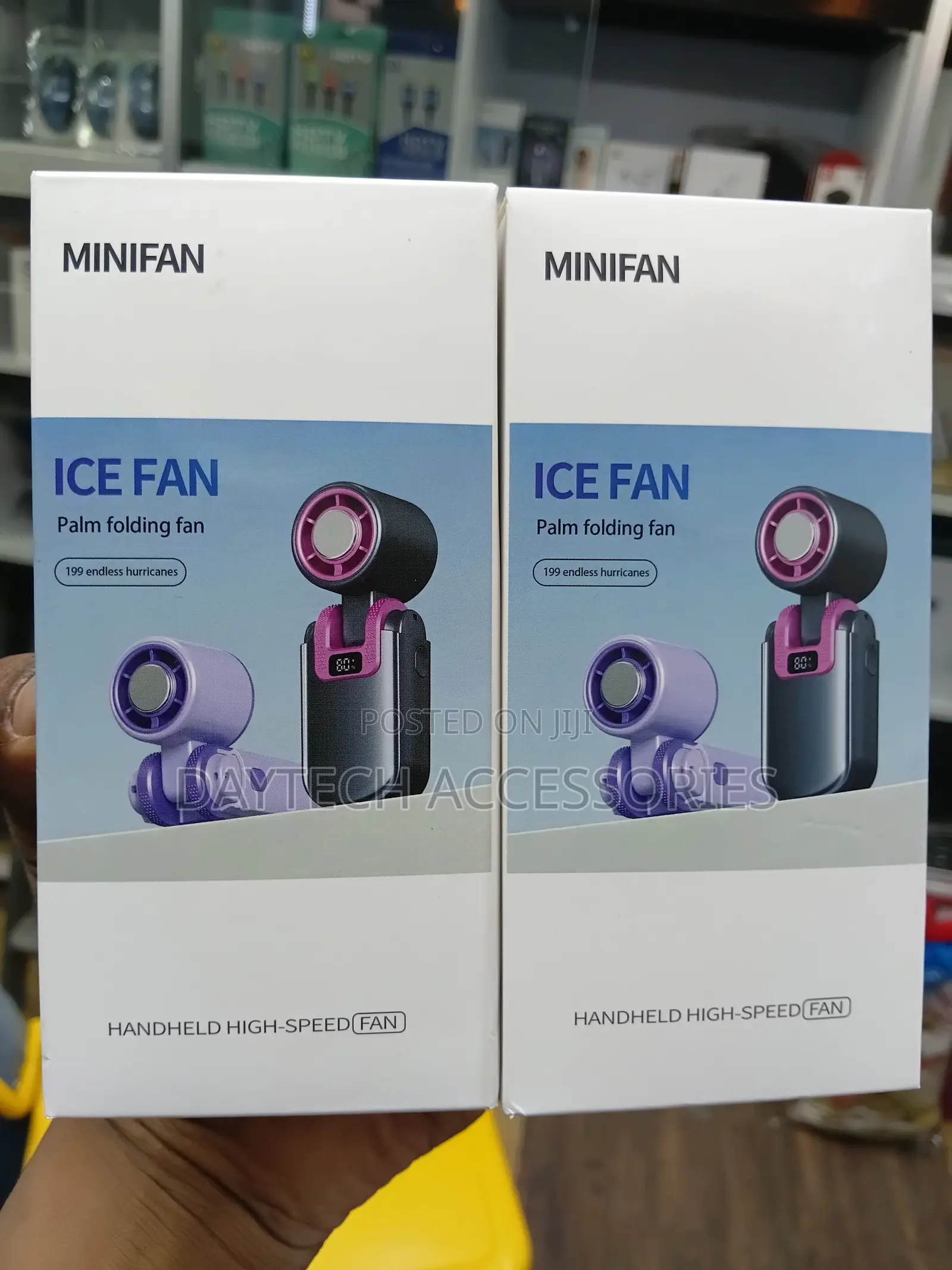 Rechargeable & Foldable Handheld Turbo Fan.