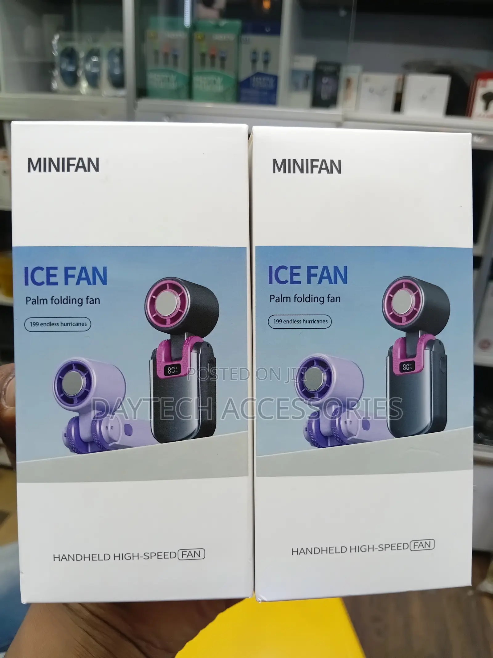 Rechargeable & Foldable Handheld Turbo Fan.