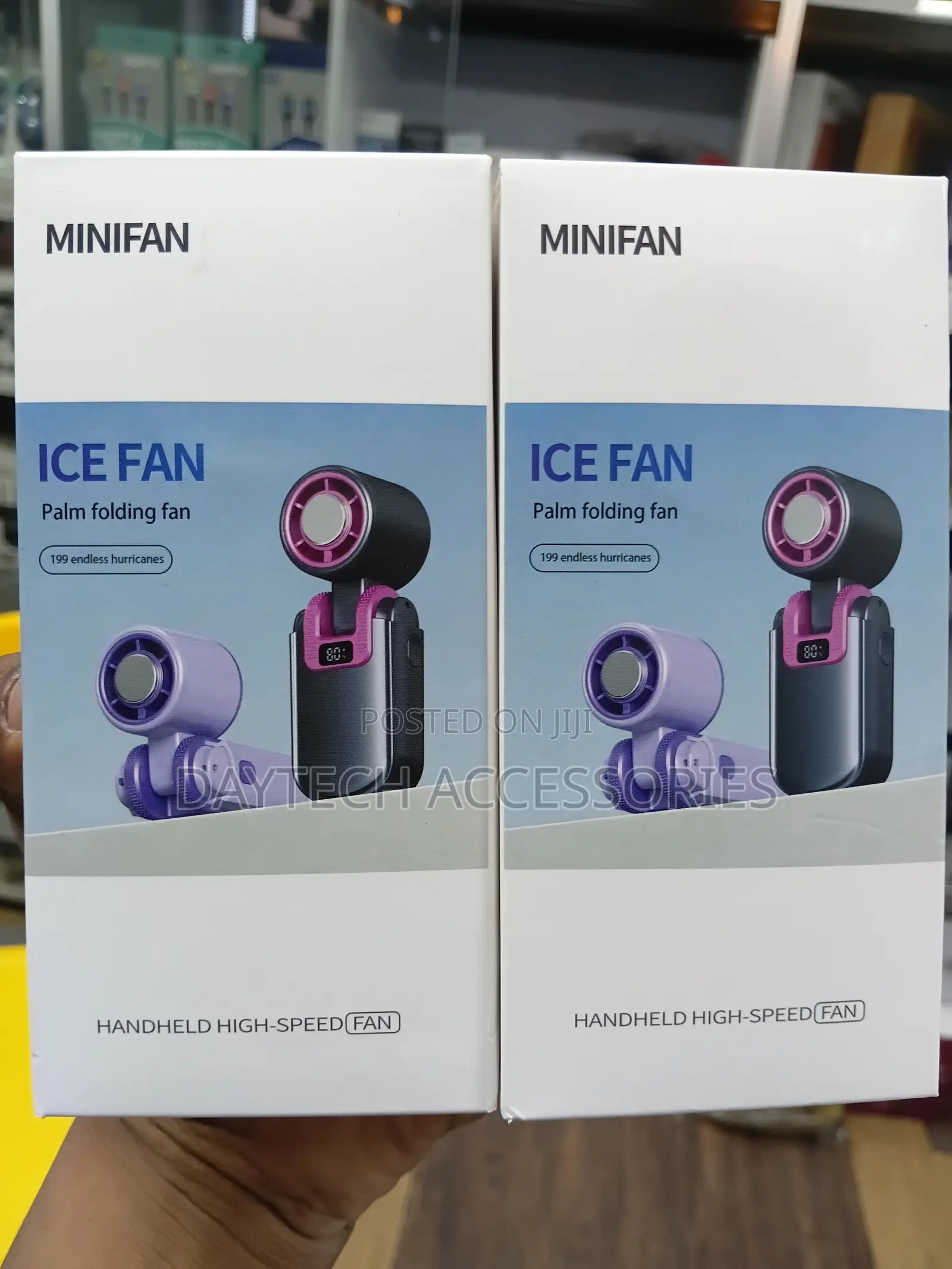 Rechargeable & Foldable Handheld Turbo Fan.