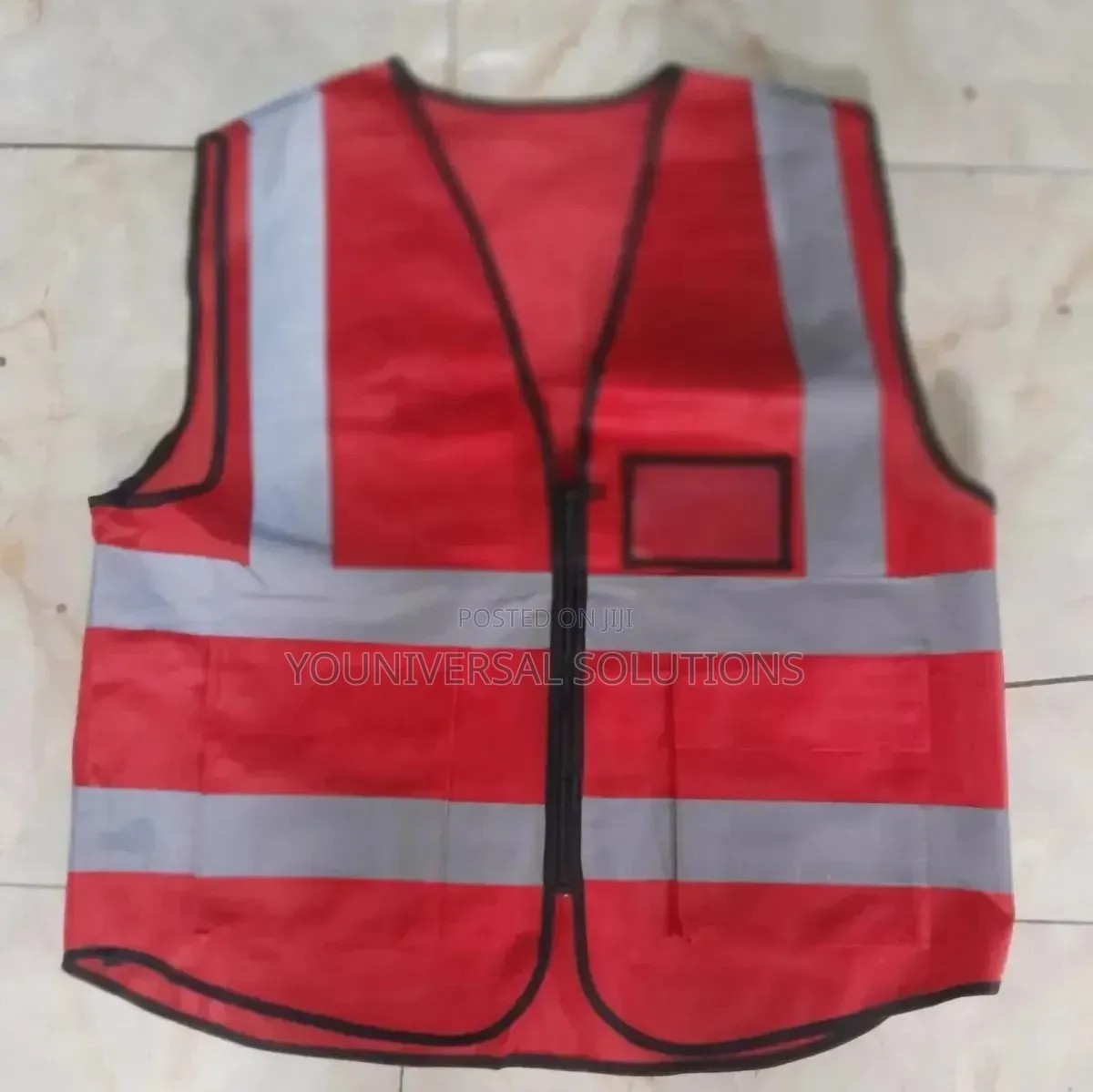 Reflectors Heavy Duty Reflective Jacket With Zip and Pockets