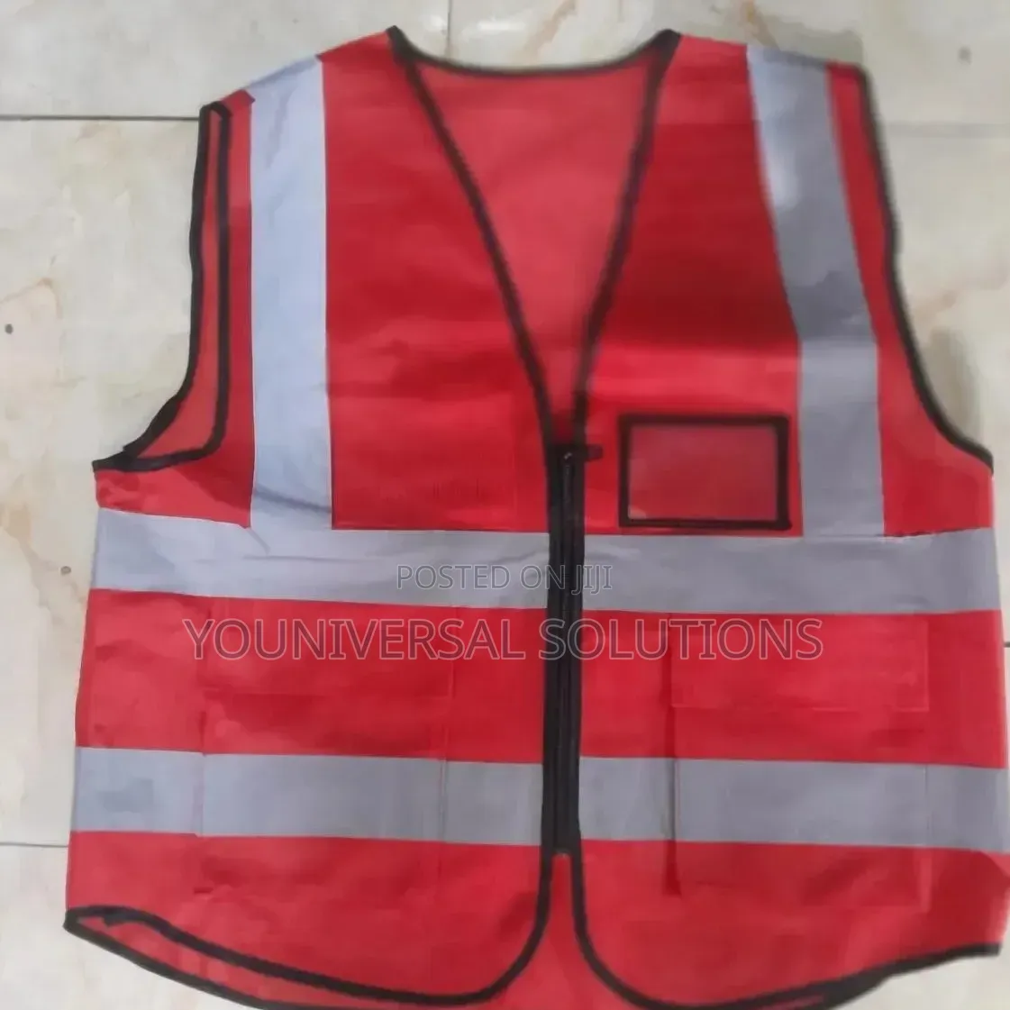 Reflectors Heavy Duty Reflective Jacket With Zip and Pockets