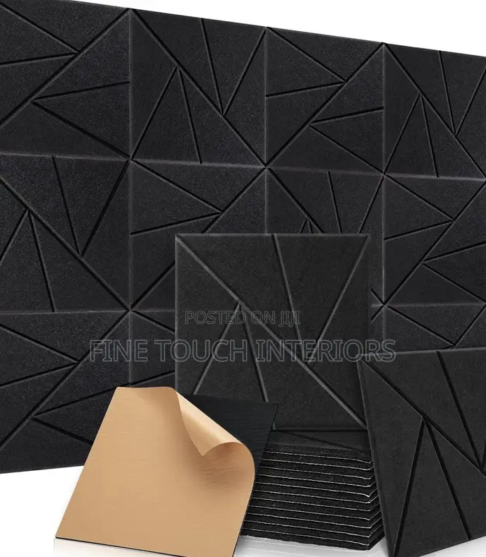 Black Acoustic Soundproof Panels