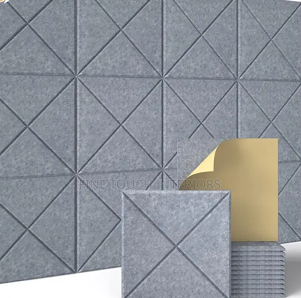 Black Acoustic Soundproof Panels