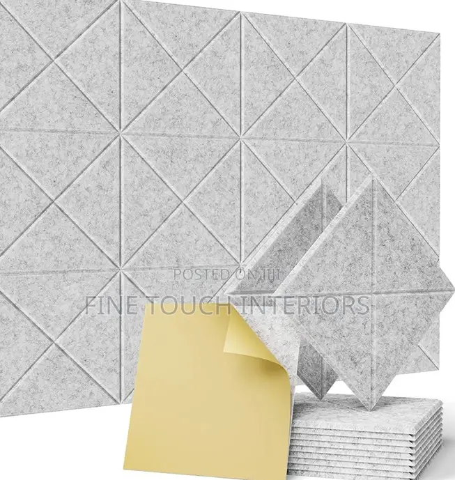 3d Acoustic Soundproof Grey Panels