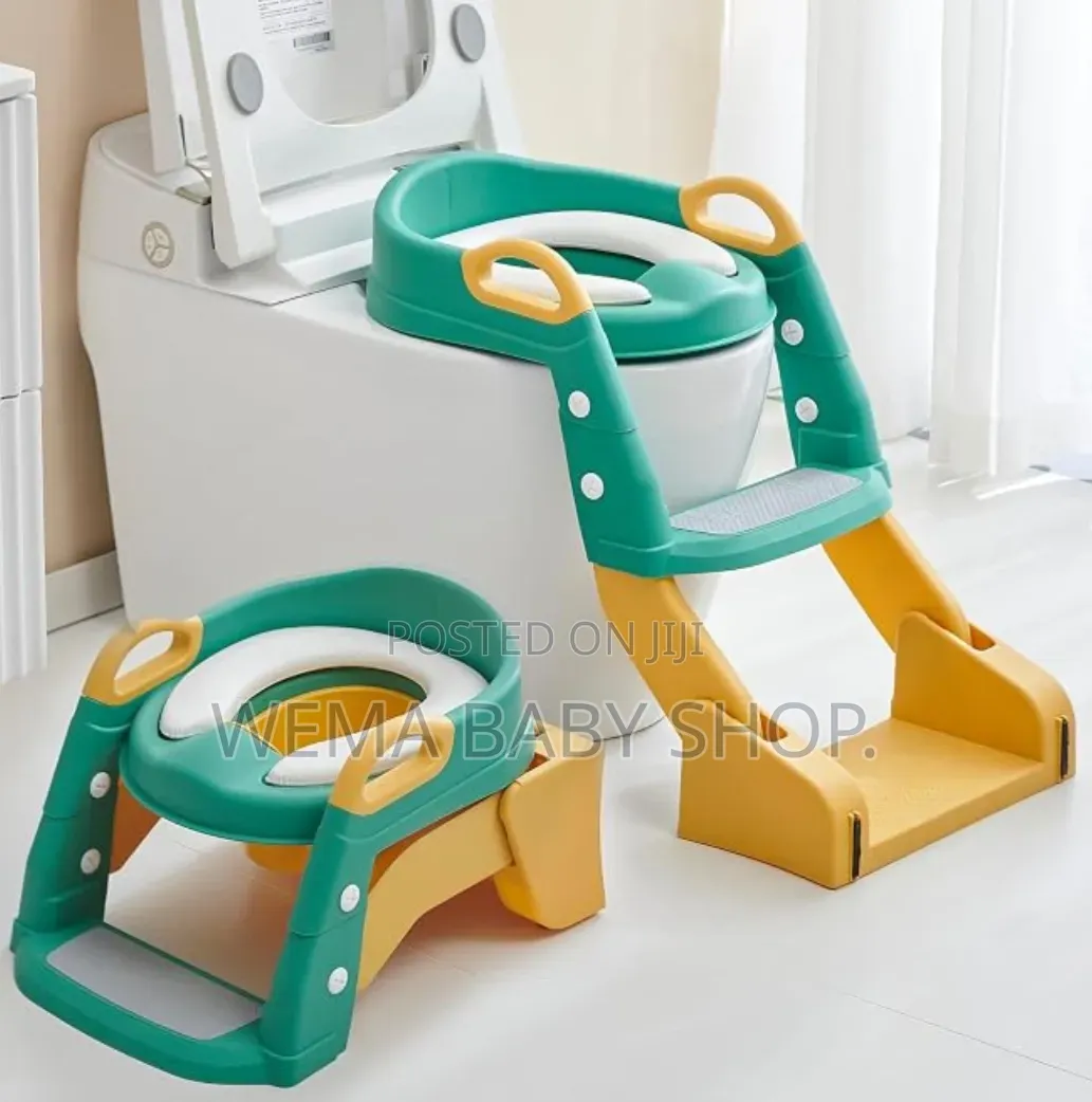 3-in-1 Foldable Baby Potty Training Seat With Step Ladder