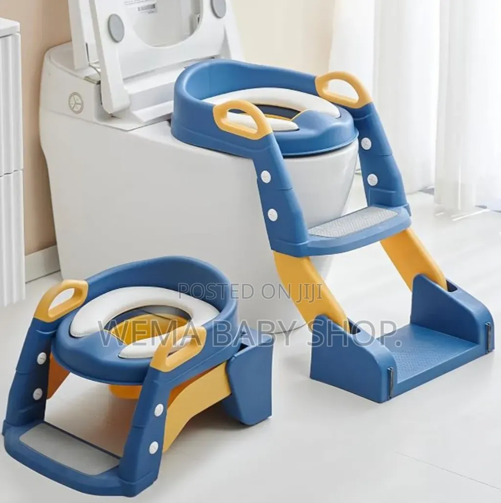 3-in-1 Foldable Baby Potty Training Seat With Step Ladder