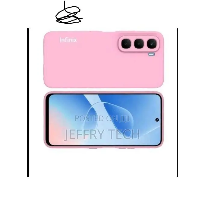 Cases Infinix Hot 60 Pro Plus (+) Original Premium Silicone Her- Pink