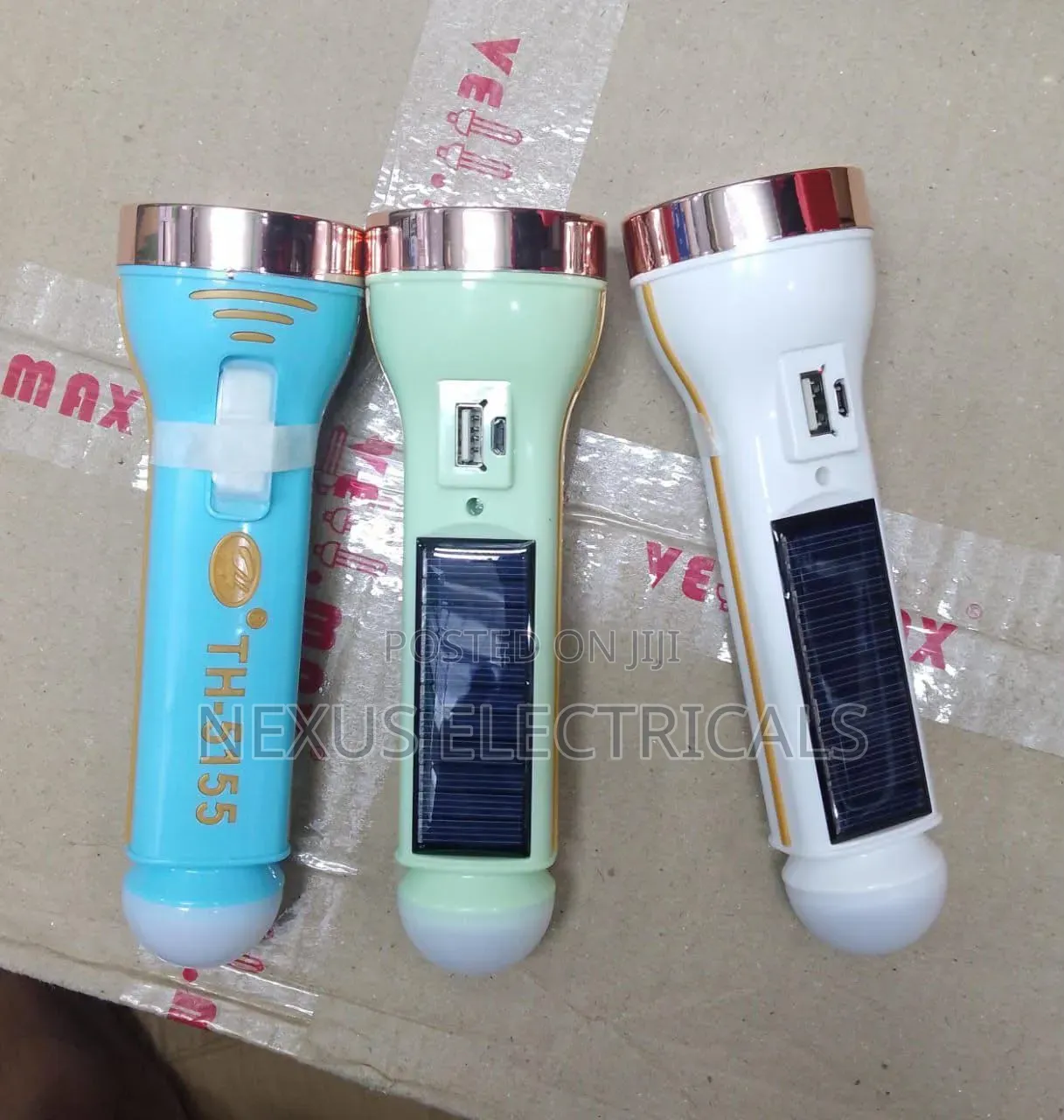 Torch Rechargeable USB and Solar