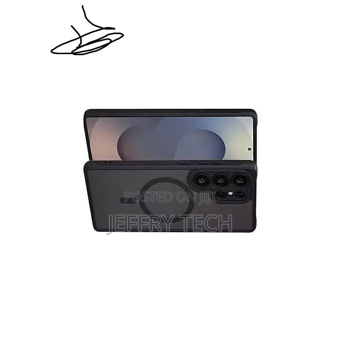 Cases Samsung Galaxy S25 Ultra Matte Shock Magsafe Case - Transparent
