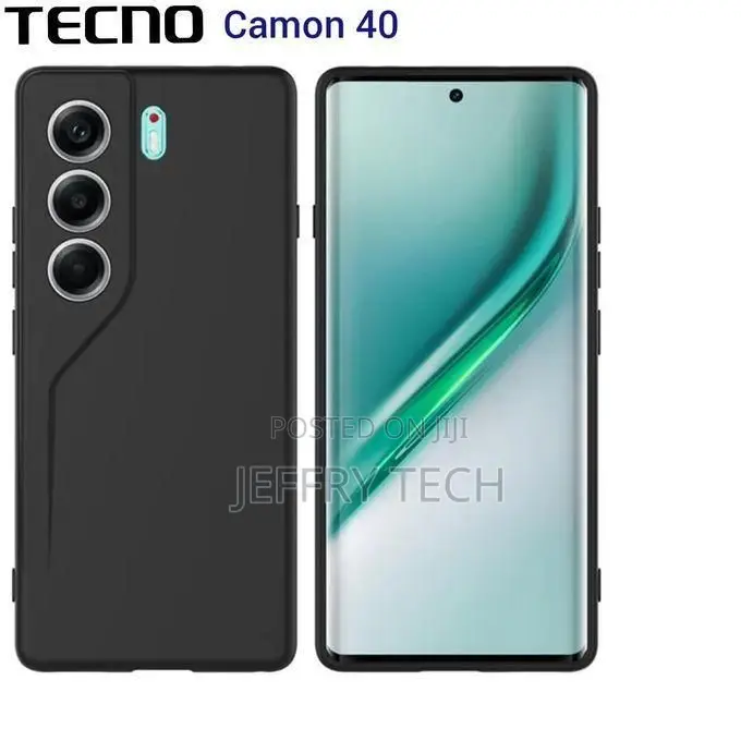 Cover Liquid Silicon Case for TECNO CAMON 40,soft Touch, Excellent Gri