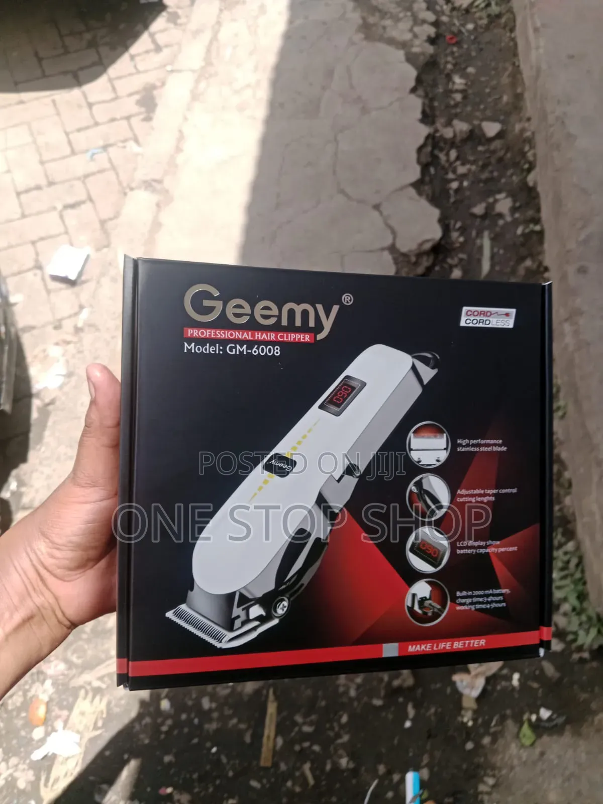 Electric Dual Power Mode Hair Clipper Shaver Cordless& Corded