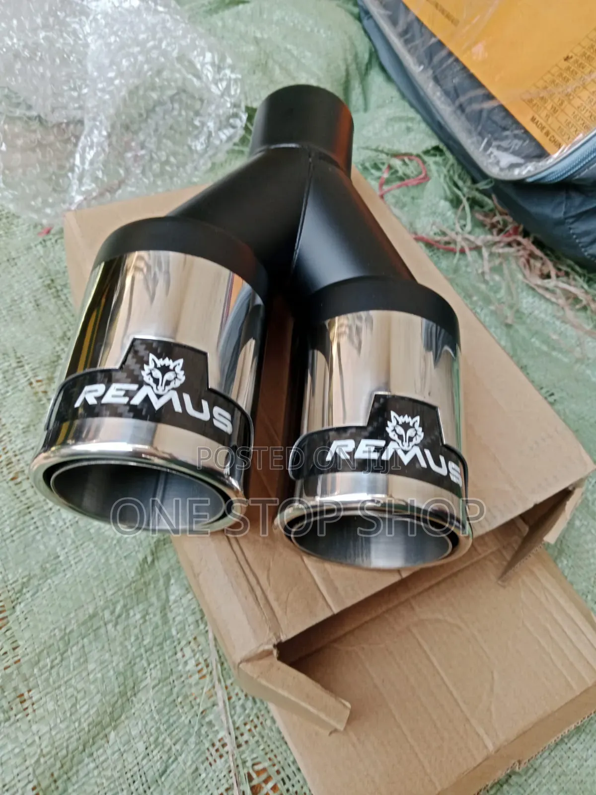Remus Branded Dual Tip Universal Car Exhaust Muffler Extension Tip